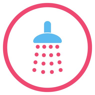 Duş düz vektör simgesi