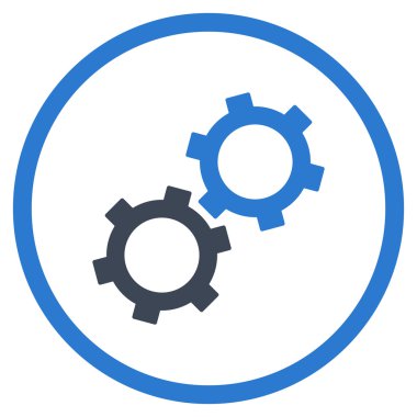 dişliler düz vektör simgesi