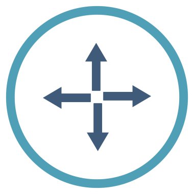 Oklar düz vektör simgesini genişletin