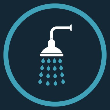 Duş düz vektör simgesi