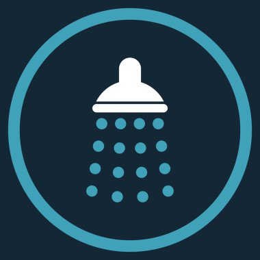 Duş düz vektör simgesi