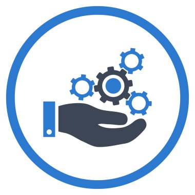 Mekanik Servisi düz vektör simgesi