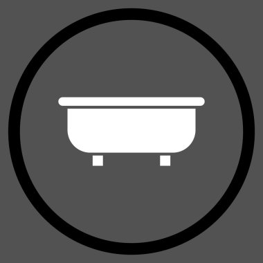 Küvet Düz Vektör Simgesi