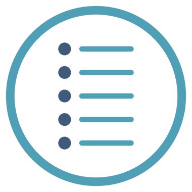 Öğeleri düz vektör simgesi