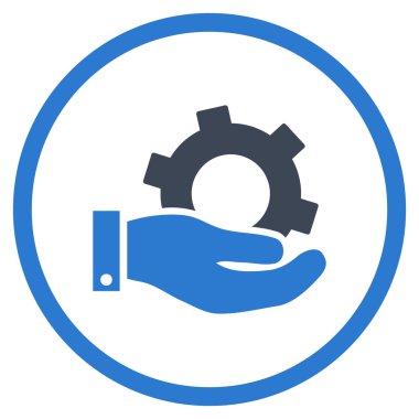 Hizmet düz vektör simgesi