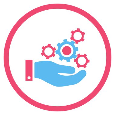 Mekanik Servisi düz vektör simgesi