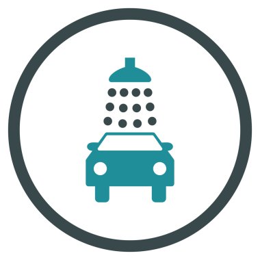 Araba Yıkama Düz Vektör Simgesi