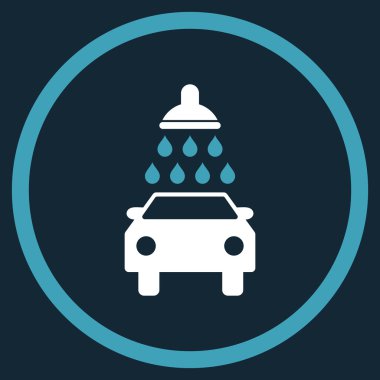 Araba Yıkama Düz Vektör Simgesi