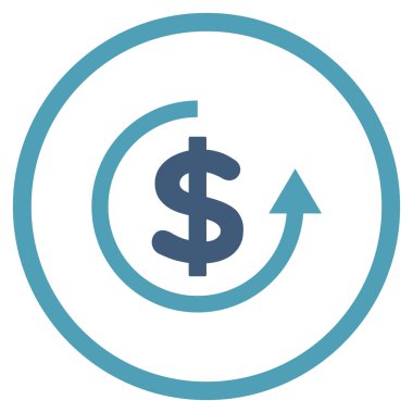 Düz vektör simge iade