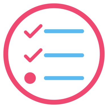 Kontrol Listesi Düz Vektör Simgesi