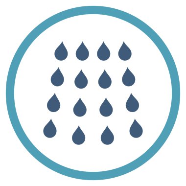 Damla düz vektör simgesi