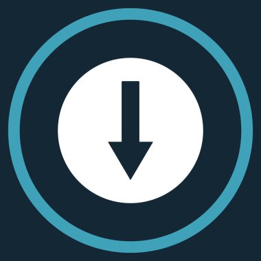 Yuvarlak ok düz vektör simgesi