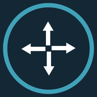 Oklar düz vektör simgesini genişletin