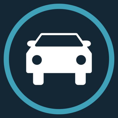 Otomobil Düz Vektör Simgesi