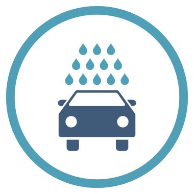 Araba Yıkama Düz Vektör Simgesi