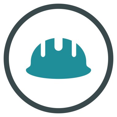 Oluşturucu işçisi düz vektör simgesi