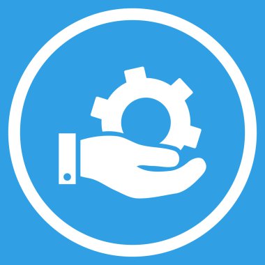 Hizmet düz vektör simgesi