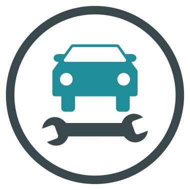 Araba tamir düz vektör simgesi