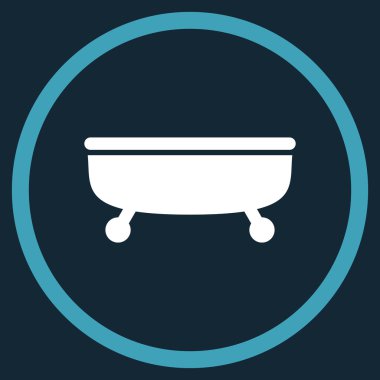 Küvet Düz Vektör Simgesi