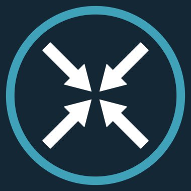 Merkezi oklar düz vektör simgesi