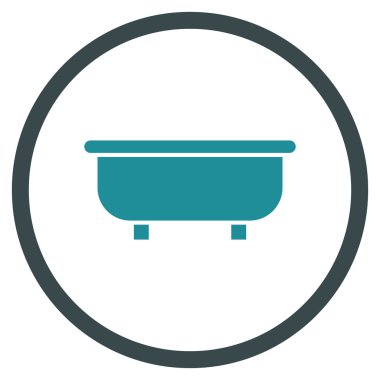 Küvet Düz Vektör Simgesi