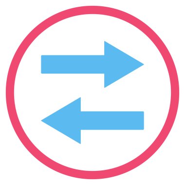 Yatay Çevir okları vektör simge düz