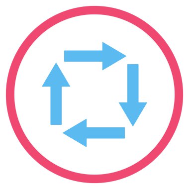 Dolaşım oklar düz vektör simgesi