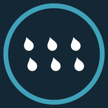 Damla düz vektör simgesi