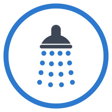 Duş düz vektör simgesi