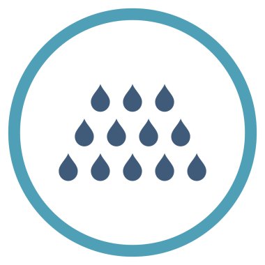 Damla düz vektör simgesi