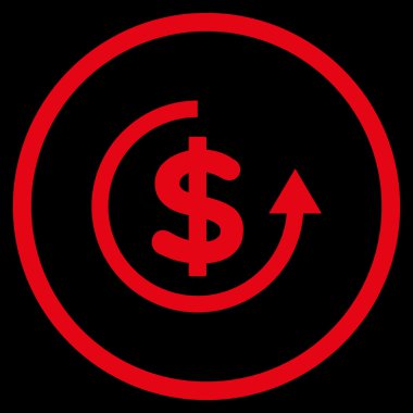 Düz vektör simge iade