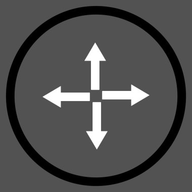 Oklar düz vektör simgesini genişletin