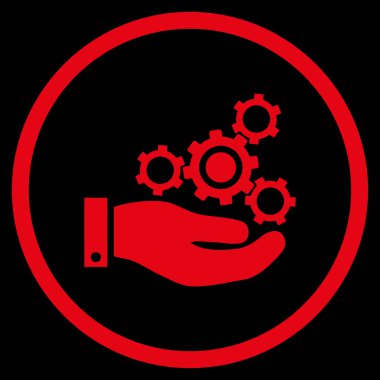 Mekanik Servisi düz vektör simgesi