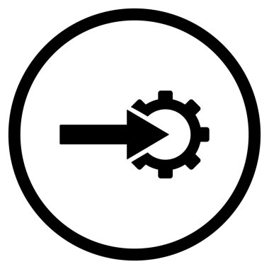 COG Tümleştirme düz vektör simgesi