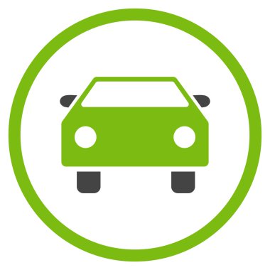 Otomobil Düz Vektör Simgesi