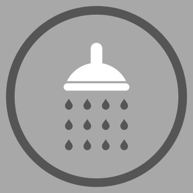 Duş düz vektör simgesi