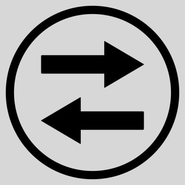 Yatay Çevir okları vektör simge düz