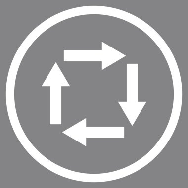 Dolaşım oklar düz vektör simgesi