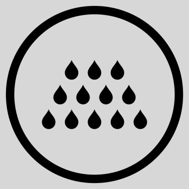 Damla düz vektör simgesi