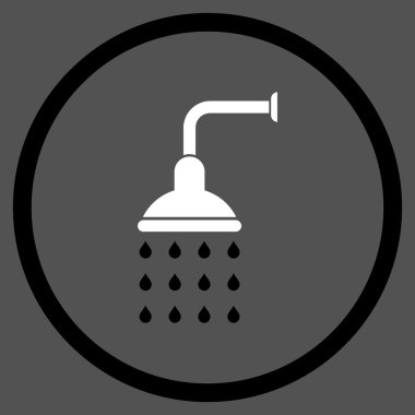 Duş düz vektör simgesi