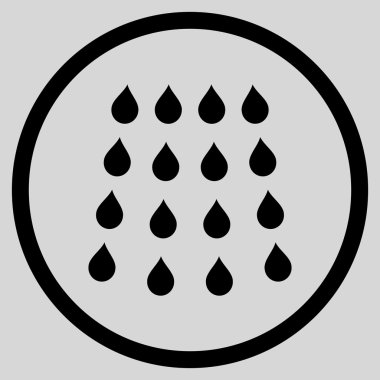 Damla düz vektör simgesi