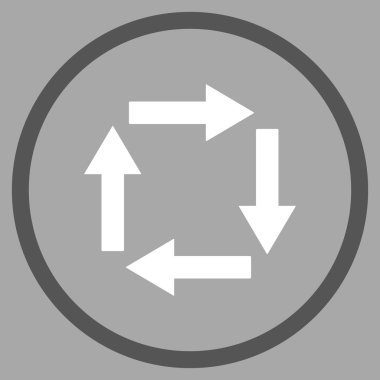 Dolaşım oklar düz vektör simgesi