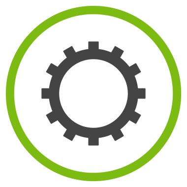 dişli düz vektör simgesi