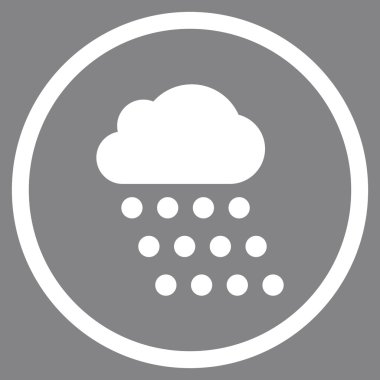 Yağmur bulutu düz vektör simgesi