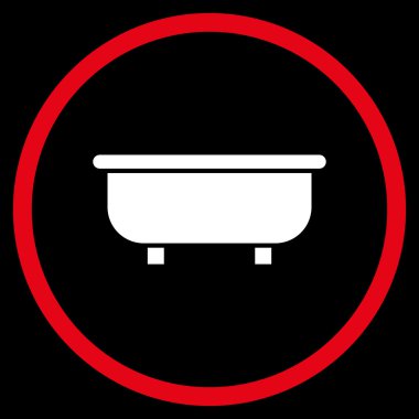 Küvet Düz Vektör Simgesi