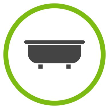 Küvet Düz Vektör Simgesi