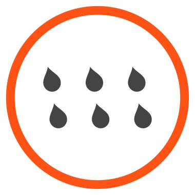 Damla düz vektör simgesi