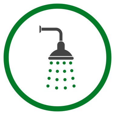 Duş düz vektör simgesi