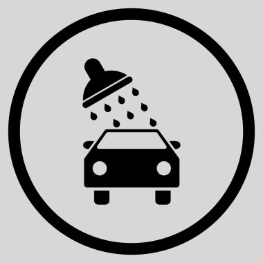 Araba Yıkama Düz Vektör Simgesi