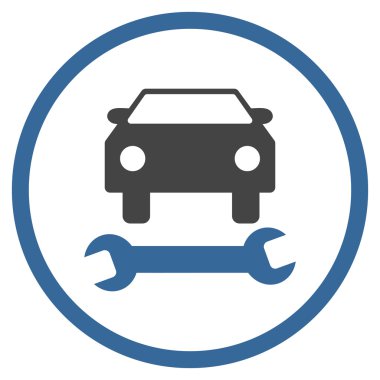 Araba tamir düz vektör simgesi